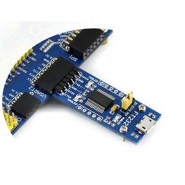 3Pcs Waveshare FT232 Module USB to Serial USB to TTL FT232RL Communication Module Micro Port Flash