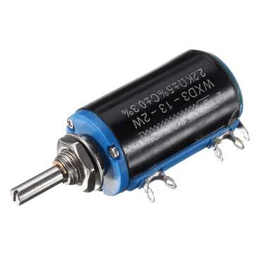 3pcs WXD3-13-2W Precision Potentiometer 2.2K 2.2K Ohm Wirewound Multi-Turn Potentiometer