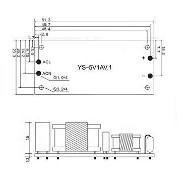 3Pcs YS-5S5CE AC to DC 5V 1A Switching Power Supply Module 5W 5V DC Voltage Conterver