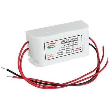 3Pcs Yushun LS-5S 5V 5W AC to DC Switching Power Supply Module Monitoring Power Supply with White Sh