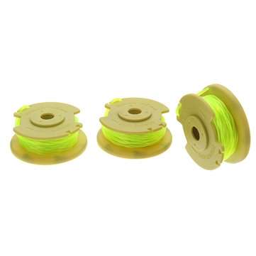 3pcs Yellow 0.080 Inch Line String Trimmer Line For Ryobi 12V 24V 40V Mower