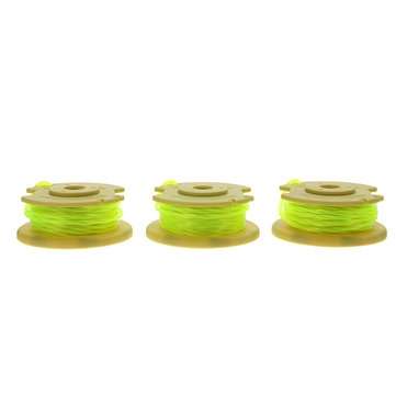 3pcs Yellow 0.080 Inch Line String Trimmer Line For Ryobi 12V 24V 40V Mower