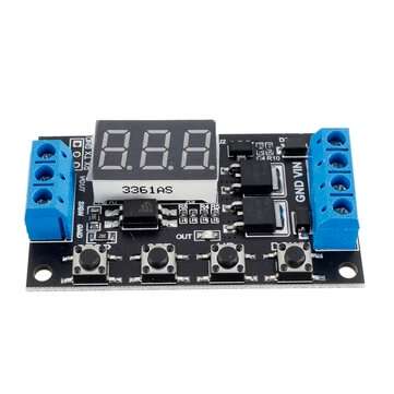 3Pcs ZK-TD4 DC 5V 12V 24V Trigger Cycle Timer Delay Controller Module 15A 400W MOS Control Switch 16