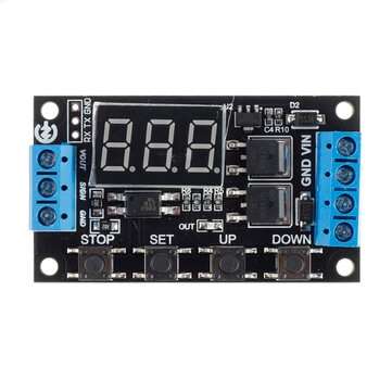 3Pcs ZK-TD4 DC 5V 12V 24V Trigger Cycle Timer Delay Controller Module 15A 400W MOS Control Switch 16