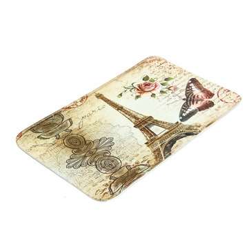 3Pcs/Set Eiffel Tower Flannel Floor Pedestal Rug Lid Toilet Cover Bath Carpet Mat