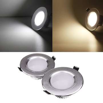 3W LED Down Light Ceiling Recessed Lamp 85-265V + Driver (COLOR.: WHITE)