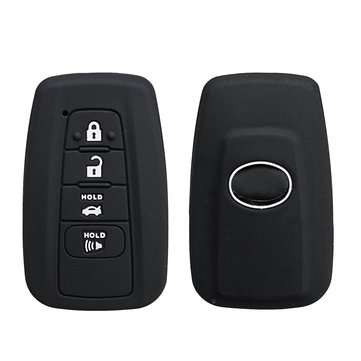 4 Buttons Silicone Car Key Remote Case/bag Cover Holder for Toyota Camry Hybrid Prius 2017-2018