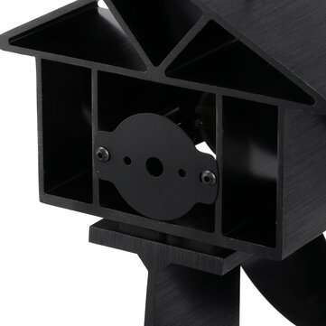 4 Blades Heat Powered Wood Stove Fan Eco Friendly Wood Log Burner Fireplace Fan