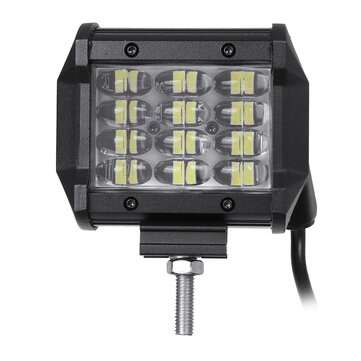 4 Inch 36W Quad Row RGB LED Work Light Bar Spot Flood Fog Lamp IP68 Waterproof For Off-Road Car Truc