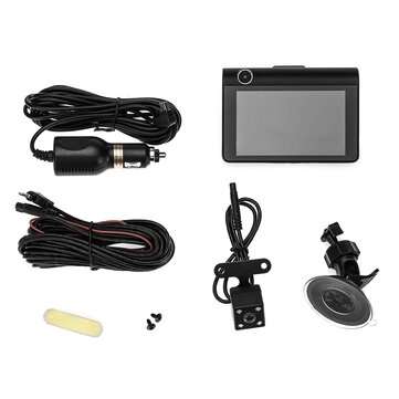 4 Inch 3 Lens 1080P Night Vision Driving Recorder Inside and Outside the 3 Recorders Car DVR Camera