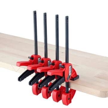 4 inch Quick Release Speed Squeeze Wood Working Work Bar F Clamp Clip Kit Spreader Clamps Gadget Too