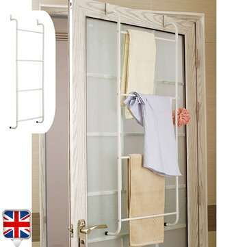 4 Layers Towel Rack Towel Hook Easy Installation Behind the Door