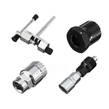 4 Pcs Bicycle Repair Tool Cycling Bike Chain Crank Wheel Set Remover Axle Tools