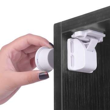 4 Pcs Magnetic Children Kids Cupboard Cabinet Drawer Safety Security Locks
