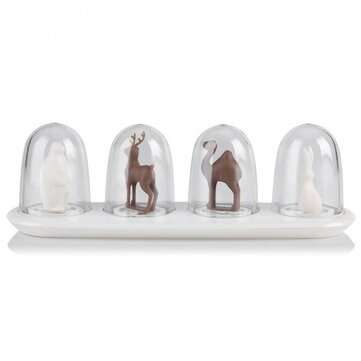 4 PCS/ Set Seasoning Shaker Bottle Four Seasons Plant Creative Animals Flavouring Bot... (NUMBER: 1)