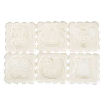 4 Sets Mooncake Pastry Press Mold 100g 50g DIY Flower Pattern Mould Decor w/ 20 Stamps Round Square