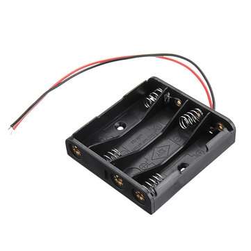 4 Slots AAA Battery Box Battery Holder Board for 4 x AAA Batteries DIY kit Case
