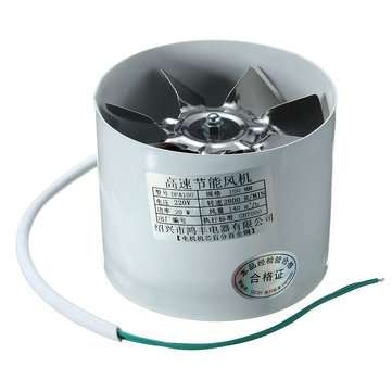4" Inline Duct Booster Fan Air Exhaust Home Blower Grow Vent Ventilator Kitchen Ventilation Fan