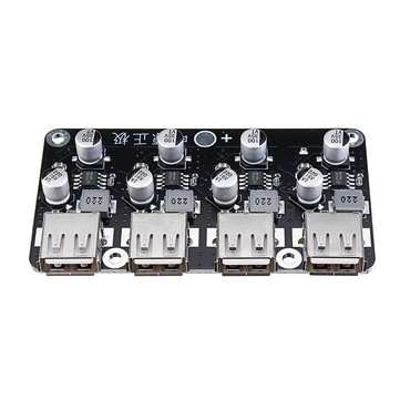 4 USB Fast Charging Module Board 12V24V to QC2.0 QC3.0 Step Down Power Supply Module 12V 24V