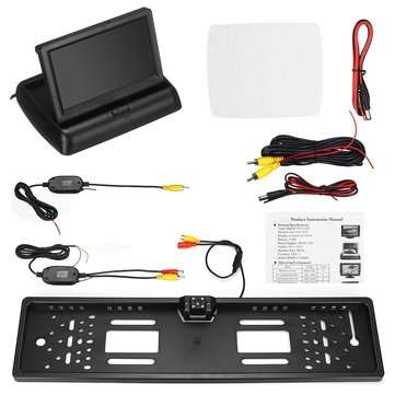 4.3 Inch Car Folding Digital Display 170 Car 4LED Car Rear View Camera