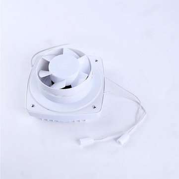 4`` 220V Ventilating Exhaust Extractor Fan Plastic Draw Line Ventilation Hang Fan for Window Wall Ba