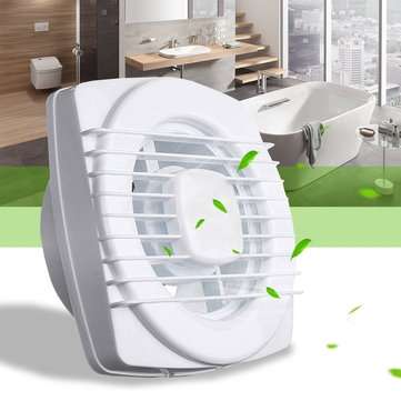 4`` 220V Ventilating Exhaust Extractor Fan Plastic Draw Line Ventilation Hang Fan for Window Wall Ba
