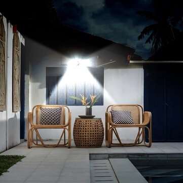 40 LED Solar Light Transparent Small Outdoor Wall Lamp White Light 8M Sensing Distance 120 Degree Se