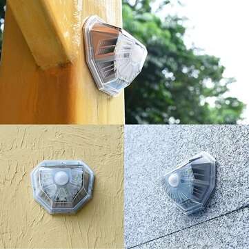 40 LED Solar Light Transparent Small Outdoor Wall Lamp White Light 8M Sensing Distance 120 Degree Se