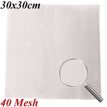 40 Mesh Stainless Steel 12x12 Inch Mesh Strainer Filer Net Screen