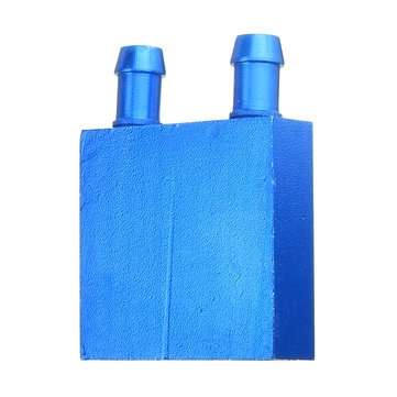 40*40 0.5mm Blue Aluminum Alloy Water Cooling Block Radiator Liquid Cooler Heat Sink Equipment