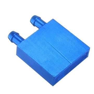 40*40 0.5mm Blue Aluminum Alloy Water Cooling Block Radiator Liquid Cooler Heat Sink Equipment