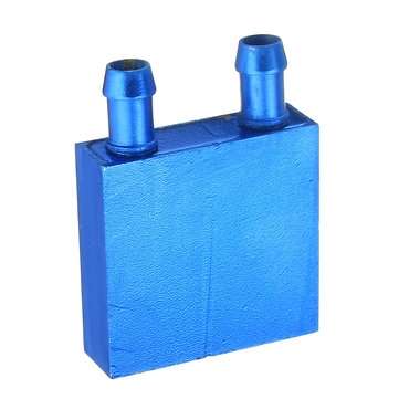 40*40 0.5mm Blue Aluminum Alloy Water Cooling Block Radiator Liquid Cooler Heat Sink Equipment