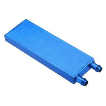 40*120 0.5mm Blue Aluminum Alloy Water Cooling Block Radiator Liquid Cooler Heat Sink Equipment