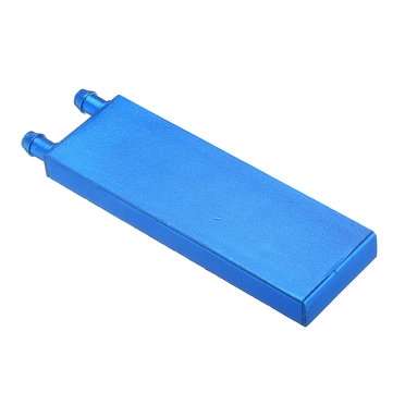 40*120 0.5mm Blue Aluminum Alloy Water Cooling Block Radiator Liquid Cooler Heat Sink Equipment
