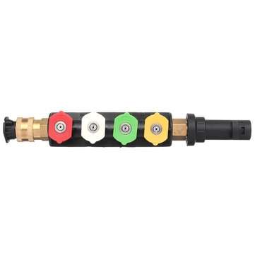 4000PSI Pressure Washer Spray Lance Wand Nozzle for Karcher K Series with 5 Tips