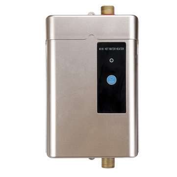 4000W 110V/220V Stainless Steel Mini Electric Tankless Instant Hot Water Heater (PLUG: UKPLUG)