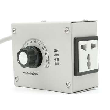 4000W AC 220V Variable Voltage Controller for Fan Speed Motor Temperature Dimmer