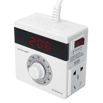 4000W AC 0-220V Adjustable Voltage Controller For Fan Speed Motor Temperature Control