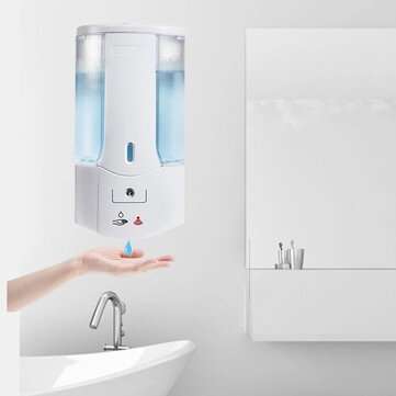 400ML Wall Mounted Automatic Soap Dispenser Hand Sanitizer Dispenser Smart IR Sensor Touchless Deter