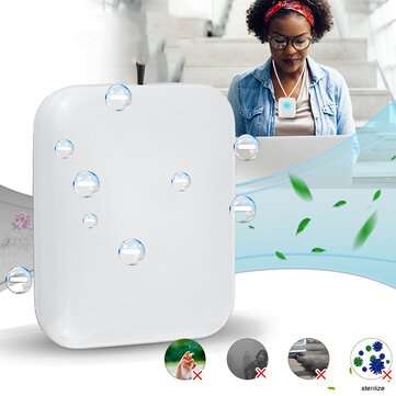 400mah Portable Hanging Air Purifier Anion Sterilization Remove Deodorization Household Cleaning for