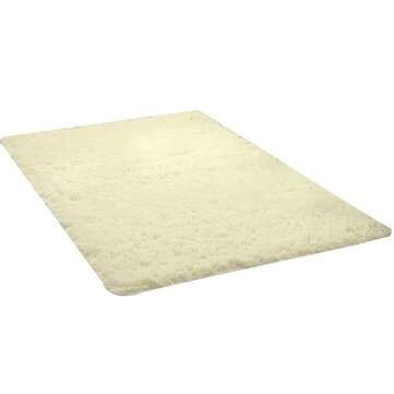 40x60cm Large Sheepskin Rugs Faux Wool Fluffy Plush Fur Rug Floor Carpet Mat (COLOR: BEIGE)