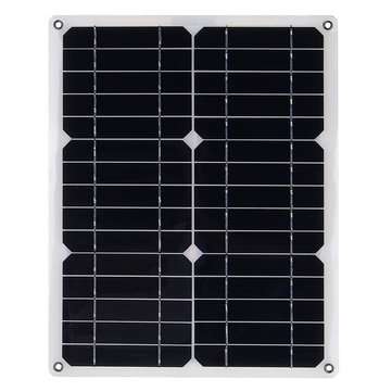 40W 18V Waterproof Mono Solar Panel Dual 12V/5V DC USB Monocrystaline Flexible Solar Charger For Car