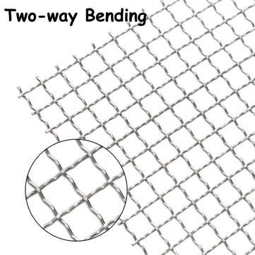 40x40cm Woven Wire 304 Stainless Steel Filtration Grill Sheet Filter 4 Mesh