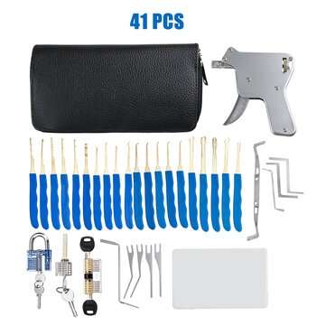 41Pcs/45Pcs Unlocking Set Tools Lock Practice Lock Tool Kit (QUANTITY: 41PCS)