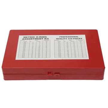 419 Pieces Rubber O Ring Seal Plumbing Garage Assortment Set With Case