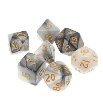 42 Pieces Polyhedral Dice Set Multisided Dices Role Playing Games Gadget