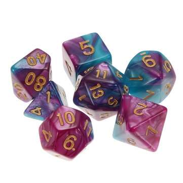 42 Pieces Polyhedral Dice Set Multisided Dices Role Playing Games Gadget