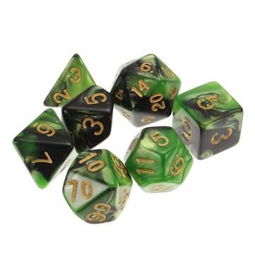 42 Pieces Polyhedral Dice Set Multisided Dices Role Playing Games Gadget