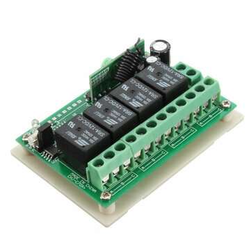 433Mhz 4CH Channel 200m Wireless Remote Control Relay Switch & 2 Transmitter