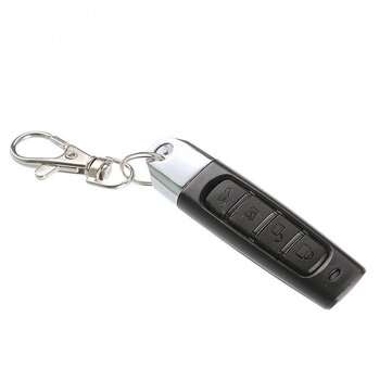 433MHz Auto Pair Copy Remote 4 Buttons Garage Gate Door Wireless Remote Control with Key Ring